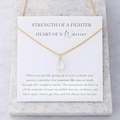 Warrior Moonstone Necklace, Strength of a Fighter Jewelry, Encouragement Gift