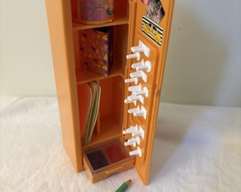 Barbie Secret Messages Doll Locker 1999 Mattel Orange School INCOMPLETE