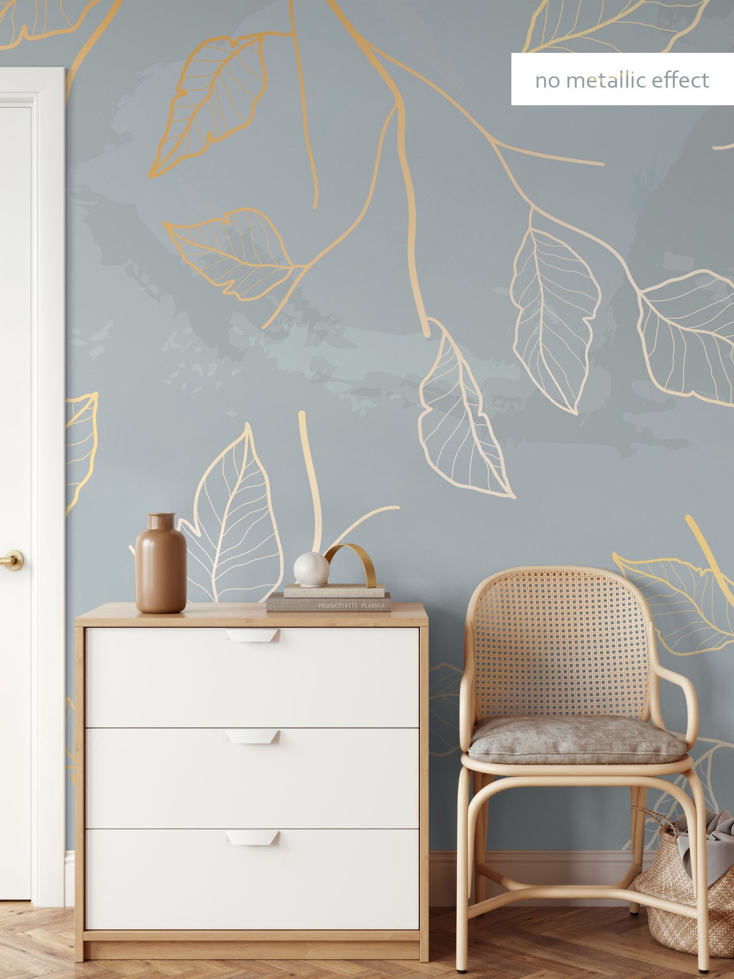 Botanical Watercolor Leaf Wallpaper | Wall Decor | Home Renovation ...