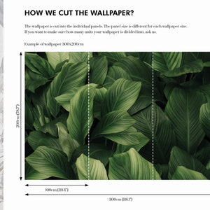 Dark Green Leaves Wallpaper | Botanical Wall Decor | Home Renovation ...
