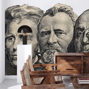 Vintage Tapete, altes Ätzwandbild | Wanddekoration | Haus-Renovierung | Wandkunst | Schälen und kleben oder nicht selbstklebende Vinyltapete