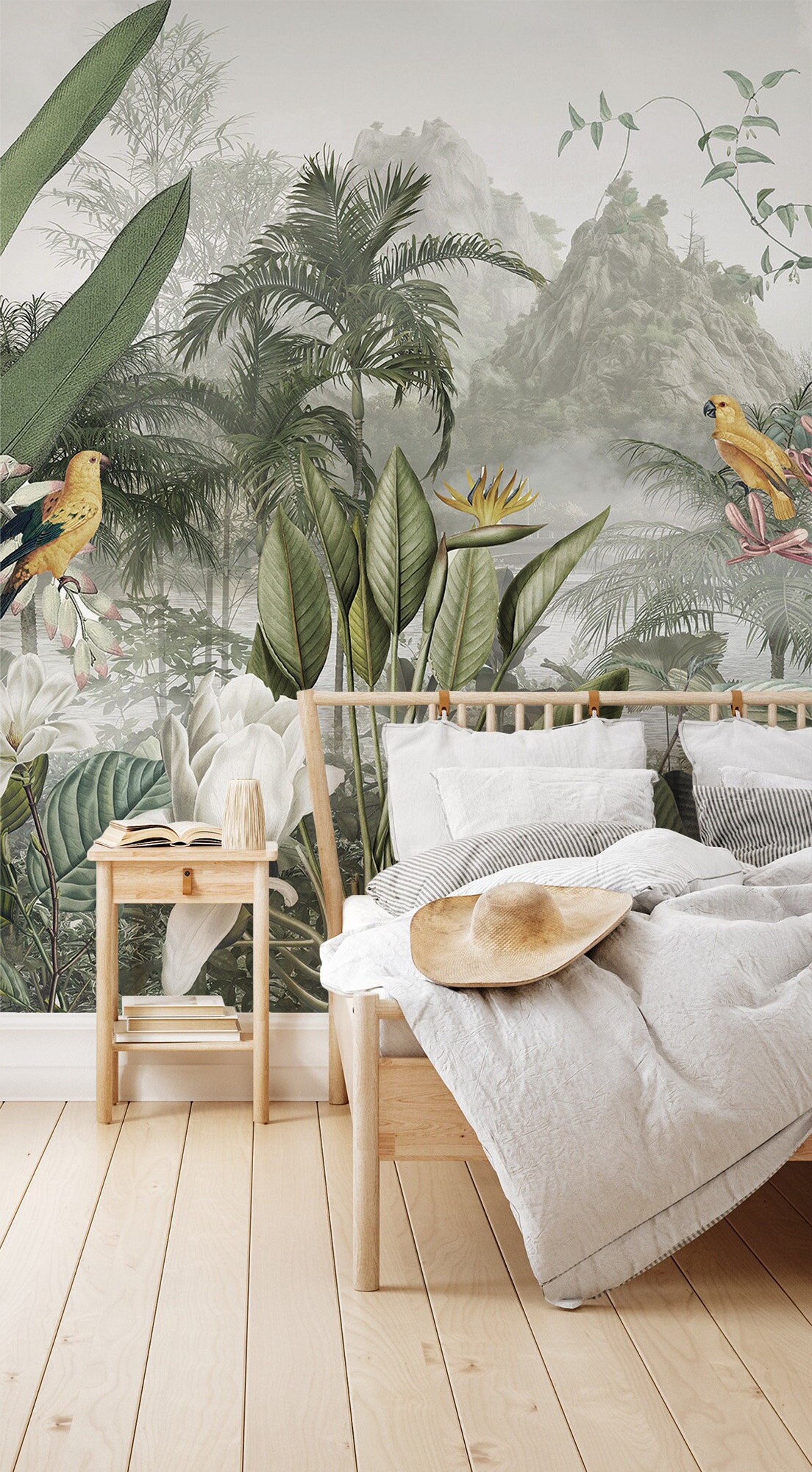 Picture of Botanical Wall Murals - Lush Nature-Inspired Interior Designs