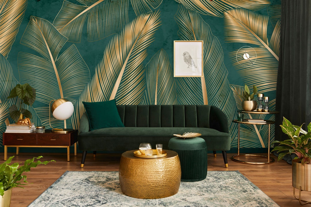 Buy Tropical Wallpaper, Palm Leaf Wall Mural Wall Decor Home Renovation