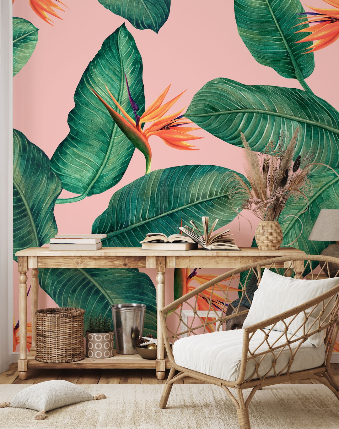 Tropical Wallpaper Plants Wall Mural Wall Decor Photo Inspiration