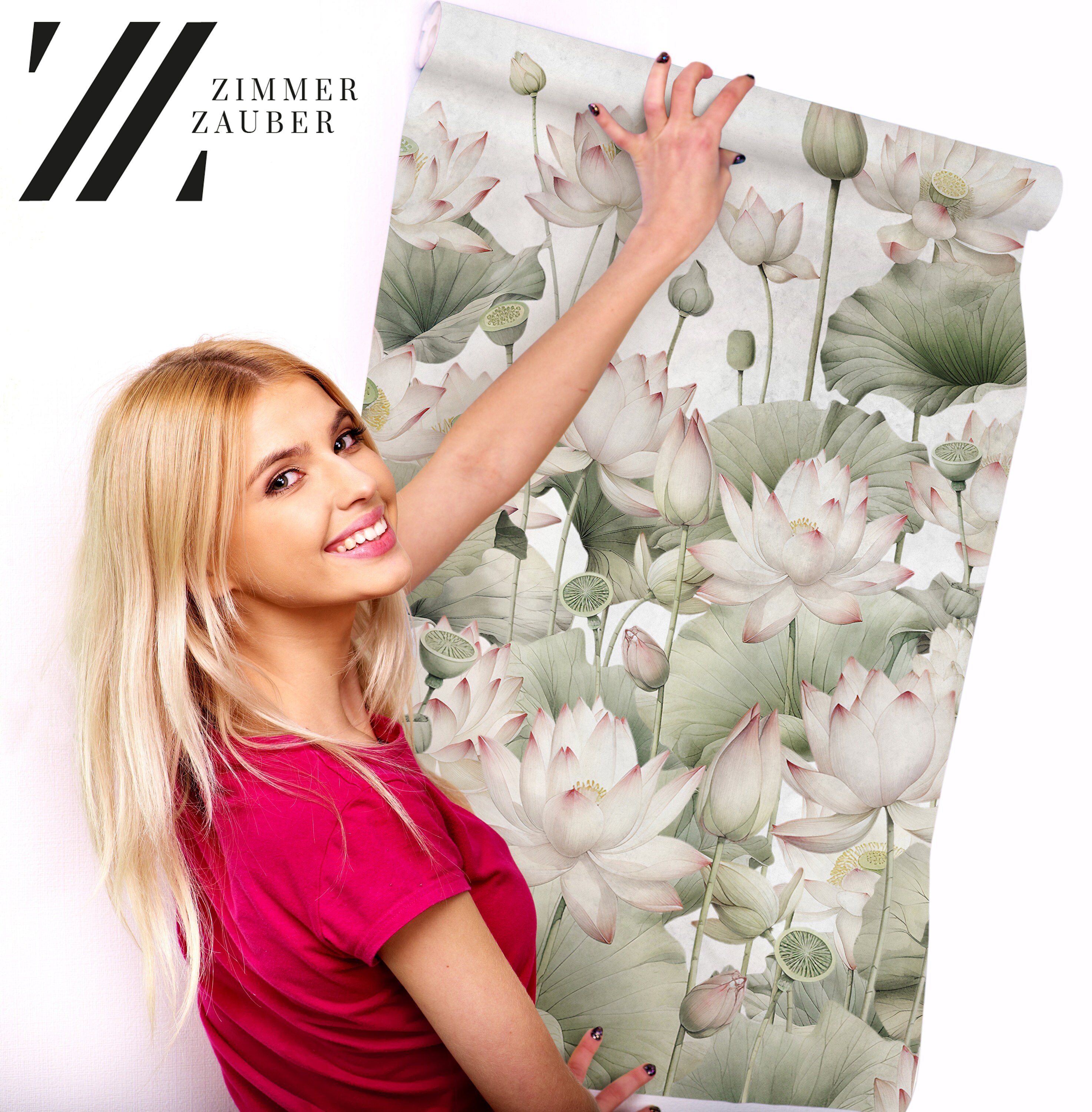 Watercolor Floral Wallpaper, Wall Mural | Wall Decor | Home Renovation ...