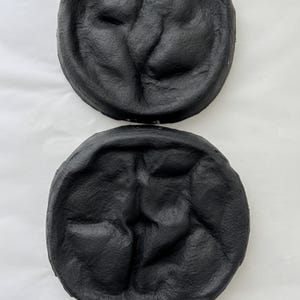 Wabi Sabi Wall Sculpture Set, Textured Black Round Art, Japandi Minimalist Decor Single