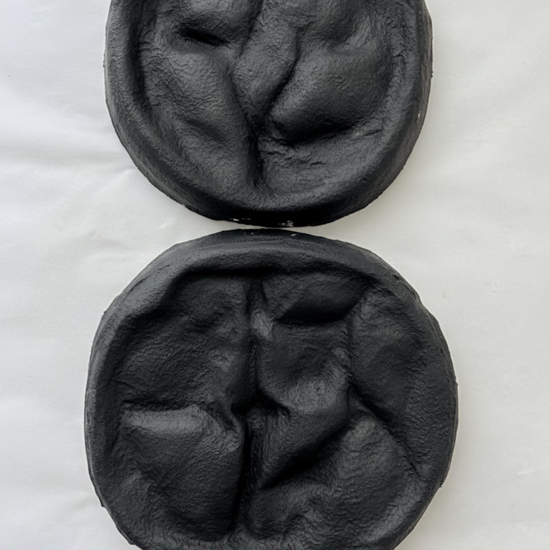 Wabi Sabi Wall Sculpture Set, Textured Black Round Art, Japandi Minimalist Decor Single