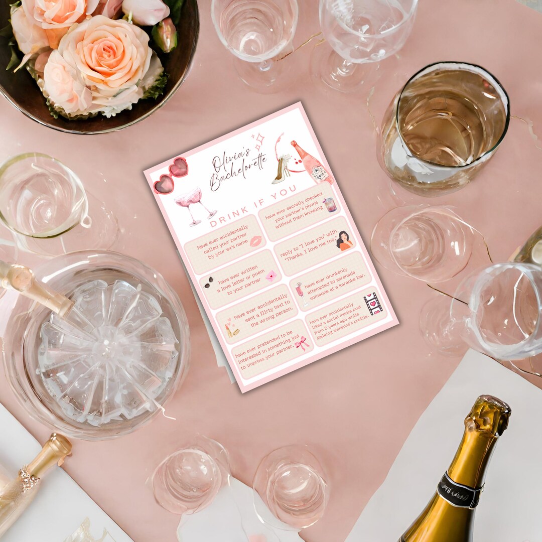 Bachelorette Party Games Printable, Bachelor Party Supplies ...