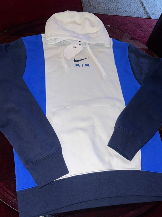 Nike Air Fleece Hoodie Blue/White size S, L - image 6
