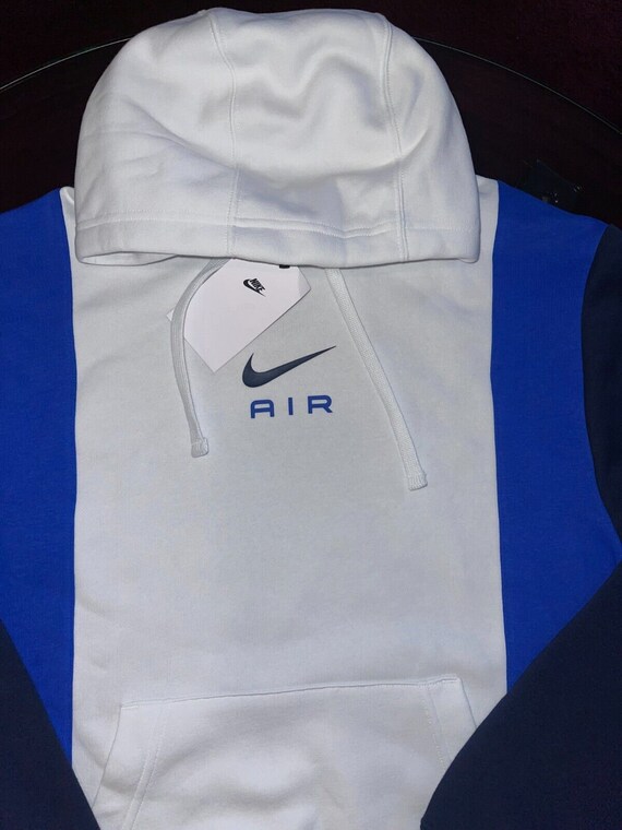 Nike Air Fleece Hoodie Blue/White size S, L - image 8