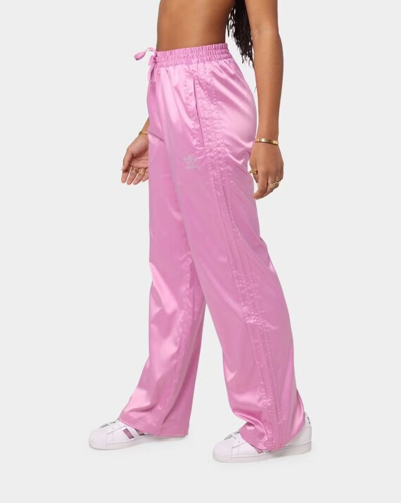 adidas Wide Leg Pants for Women glamorous pink si… - image 7