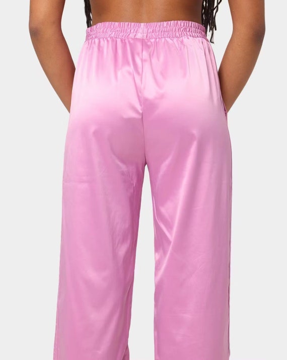 adidas Wide Leg Pants for Women glamorous pink si… - image 5