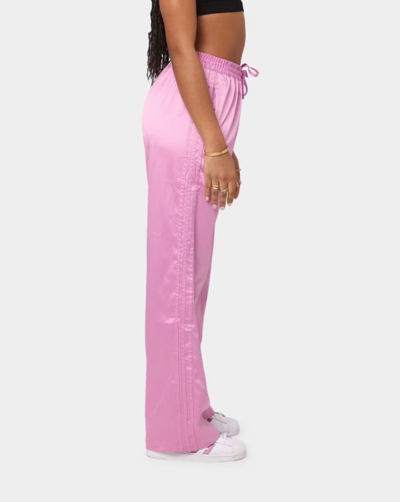adidas Wide Leg Pants for Women glamorous pink si… - image 6