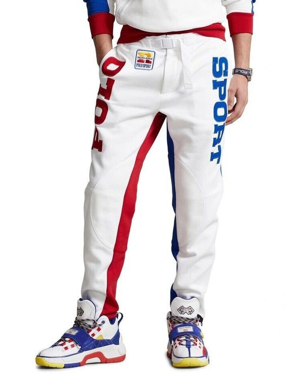Polo Sport Color Blocked Fleece Pant White / Red … - image 7