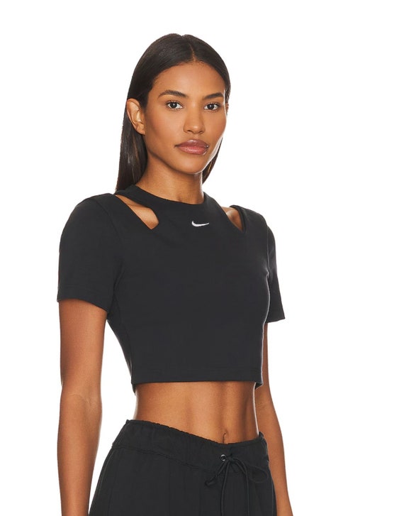 Nike Essential Top Sportswear Black/White Size S,… - image 7
