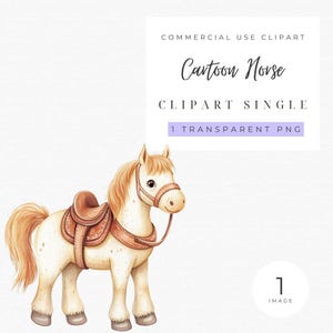 Cute Cartoon Horse Clipart | Cute Horse Png | Farm Animal Clipart | Sublimation Designs | Farm animal png | Funny animal | Cowboy | Cowgirl