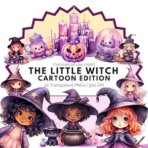 Cute Pastel Witch Clipart | Pastel Halloween | Pink Halloween Png | Cute Witch | Halloween graphics | Cute Halloween Png | Spooky Clipart