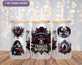 Abzugswarn Glasdosenverpackung: Spicy Book Club Design (Digitaler Download)