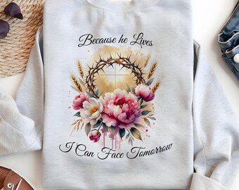 Diseño cristiano de sublimación de Pascua: Versículo bíblico, flor silvestre bohemia (descarga digital)