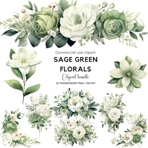 Aquarel bloemenclipart in saliegroen: Eucalyptus trouwuitnodiging (digitale download)