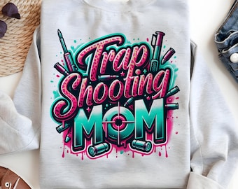 Trap Shooting Mom PNG | shooting png |  best mom ever | hunting mom pn | leopard mom png | mom life png | sport mom png | Sublimation png