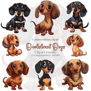Dachshund Dog Clipart | Wiener dog png | Sausage dog | Dachshund Vector | Cute dog | Dog lover | Cute animal | Small dog clipart