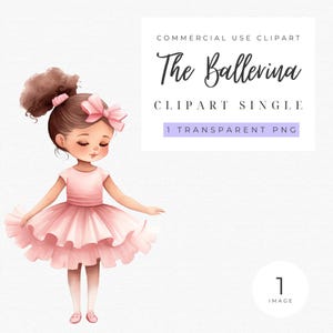 The Ballerina Clipart | Swan Lake | Cute ballet | Pink Ballerina | Ballet Dance | Nursery decor l Baby Shower Clipart