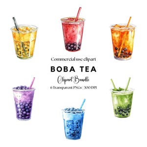 Boba Tea Clipart | Bubble Tea clipart | Milk Tea | Cute Drinks | Cute Boba Tea Png | Cute Bubble Tea Png | Bubble Tea Clip Art