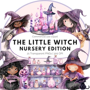 Cute Pastel Witch Clipart | Pastel Halloween | Pink Halloween Png | Cute Witch | Halloween graphics | Cute Halloween Png | Spooky Clipart