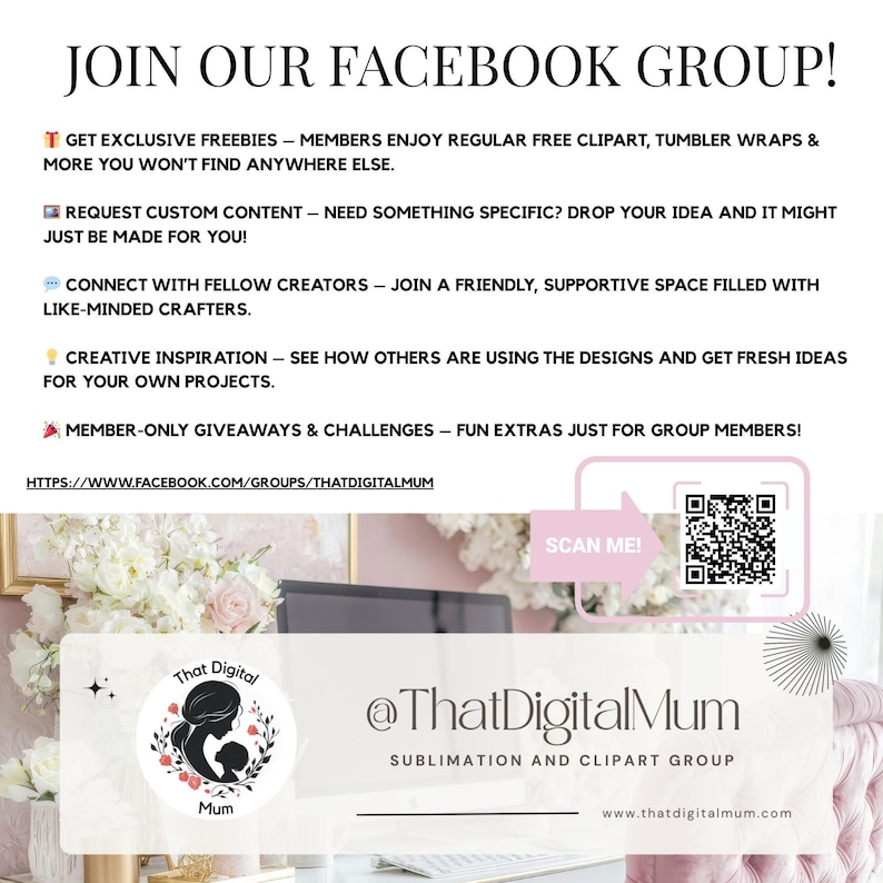 a flyer for a social event with a picture of a desk