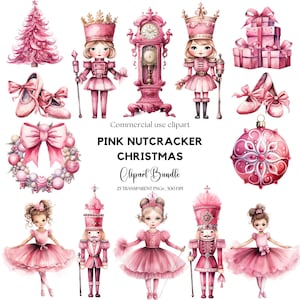 Natal Rosa Quebra-Nozes Clipart | Natal Rosa png | Bailarina | Balé | Natal | Rosa Quebra-Nozes Png | Pastel quebra-nozes | Feriado