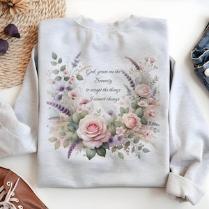 Serenity gebed sublimatie PNG | Inspirerend christelijk ontwerp | Faith-png voor shirts en mok | God schenk mij de rust | Digitale download