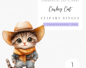 Gato Cowboy Clipart | Gato com Chapéu de Cowboy PNG | Gato Cowboy do Oeste | Parceiro Meowdy PNG | Gato com Chapéu de Cowboy PNG | Gato Fofo | Gato Engraçado