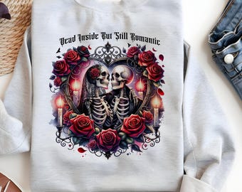 Dark Romance PNG: Gothic Book Lover Sublimation Design
