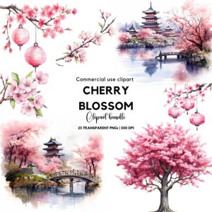 Watercolor Cherry Blossom tree clipart | Sakura blossom | Spring flowers | Spring florals | Sakura tree | Cherry Tree Png