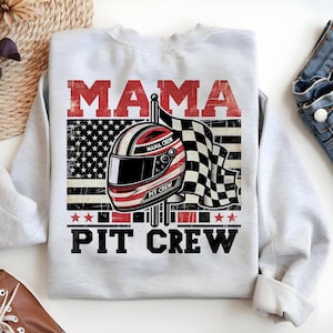 Pit Crew Mama PNG, Bandeira de corrida Png, Camisa de corrida Sublimação de aniversário, Download digital de mãe de piloto de corrida