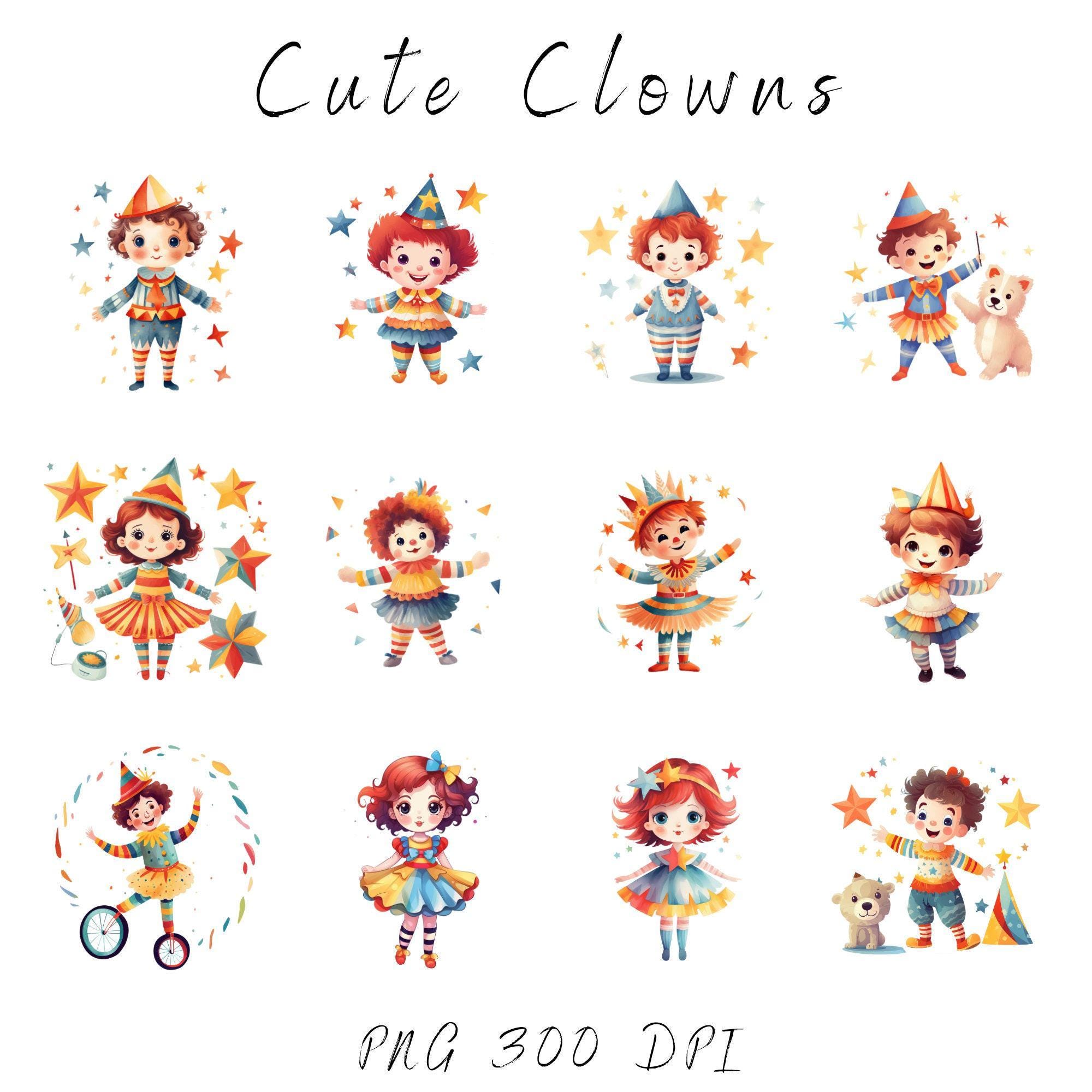 Carnival Circus Clipart Bundle, Cute Circus Animals PNG, Kids Party ...