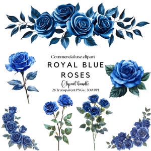 Clipart koningsblauwe rozen | Koningsblauwe roos png | Blauwe bloemen, png | Blauwe bruiloftsbloemen | Trouwuitnodiging | Koningsblauwe bloemen