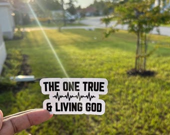 Jesus Car Sticker: Christian Decal - God Inspired Faith