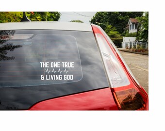 Christian Car Decal: Bible Verse Sticker - Faith In Christ, Car Accessories, Inspirational Gospel Quotes