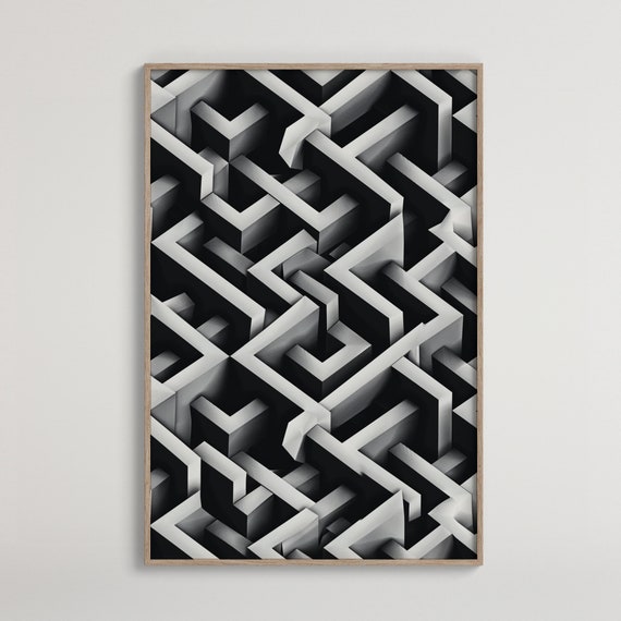 3d Pattern Illusion Seamless Geometric Hexagons Art Pattern Illusion