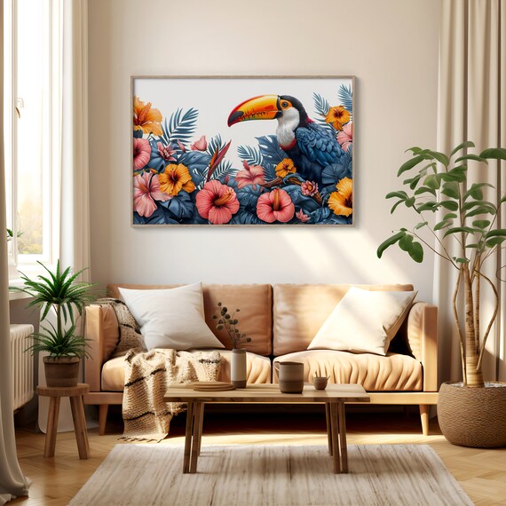 Jungle Paradise - Jungle Abstract in Hibiscus Jungle Paradise - Jungle Abstract in Hibiscus