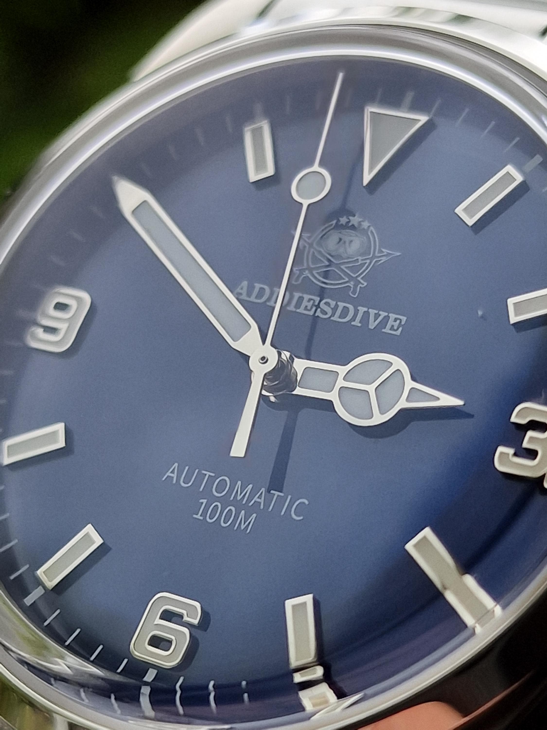 Seiko NH35A Automatic Mechanical 38mm Explorer Watch by Addiesdive 