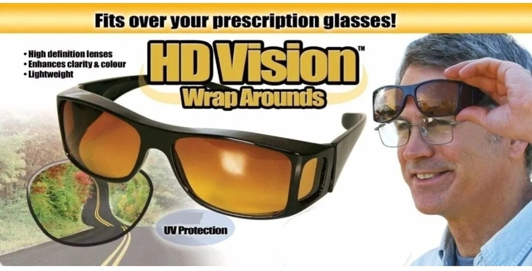 Night Driving Over Glasses That Fit Over Specs Anti Glare HD Eyewear