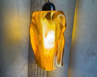 Wavy Pendant Lampshade 3D Printed Modern Design Hanging Pendant Light (LED Only)