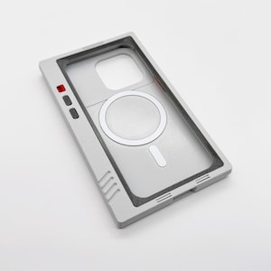 Funda retro para iPhone: Mainframe UNU, impresa en 3D, compatible con MagSafe