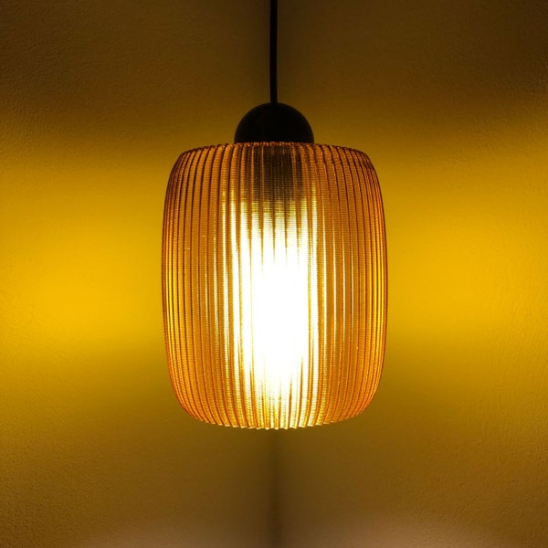 MARO No.2 Pendant Lampshade | 3D Printed | Retro Minimal Design | Hanging Pendant Lamp | LED ONLY