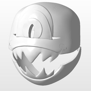 Niffty Mask: Hazbin Hotel Cosplay, RAW 3D Printed Movable Jaw