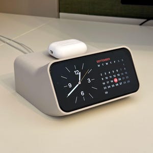 3D Printed iPhone Standby Dock: MagSafe, AirPods & Apple Watch Charging (Charger not included)