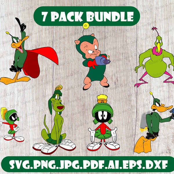 Marvin the Martian photo, alien SVG, Marvin the Martian svg, duck dodgers PNG, Marvin SVG, svg bundle